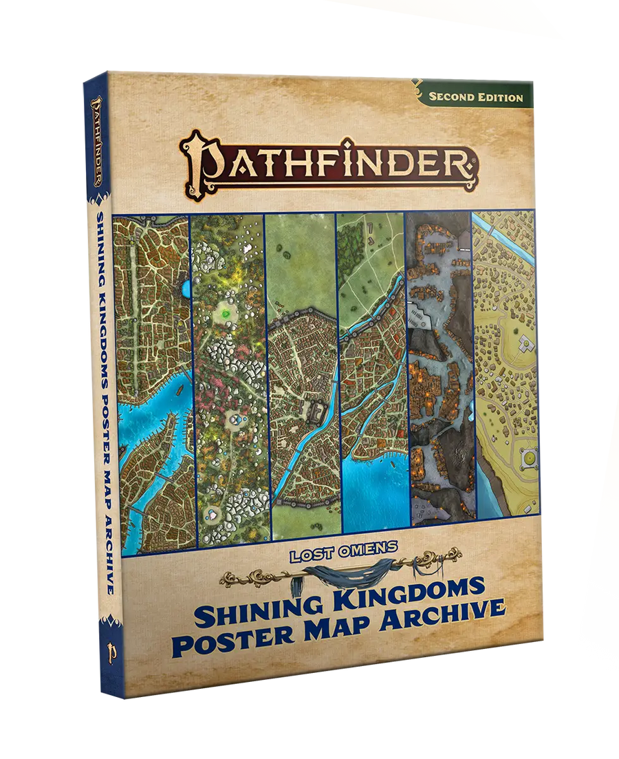 Pathfinder RPG: 2nd Edition - Lost Omens - Shining Kingdoms - Poster Map Archive (EN) - Paizo - Roleplaying Games