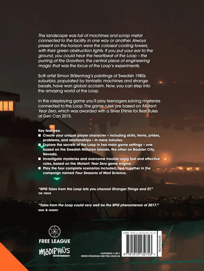 Tales from the Loop: RPG Rulebook (EN) - Fria Ligan - Roleplaying Games