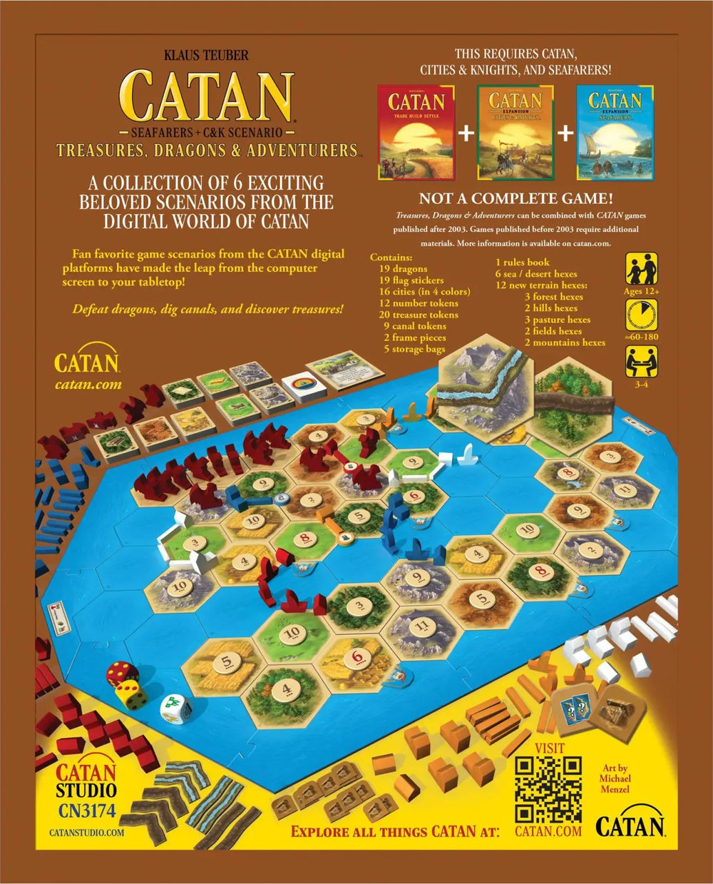 CATAN: Treasures Dragons & Adventurers (EN) - Catan Studios - Board Games
