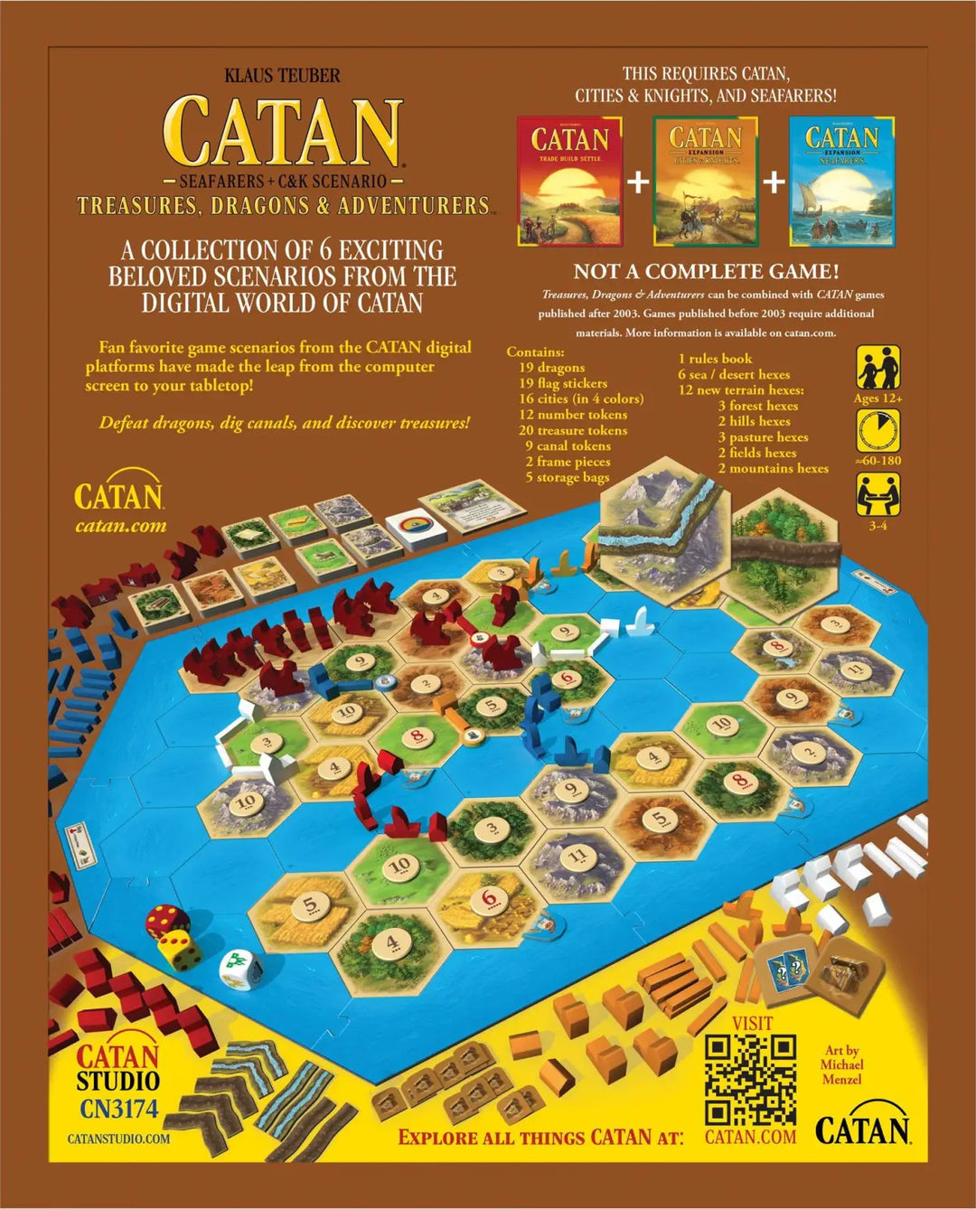 CATAN: Treasures Dragons & Adventurers (EN) - Catan Studios - Board Games