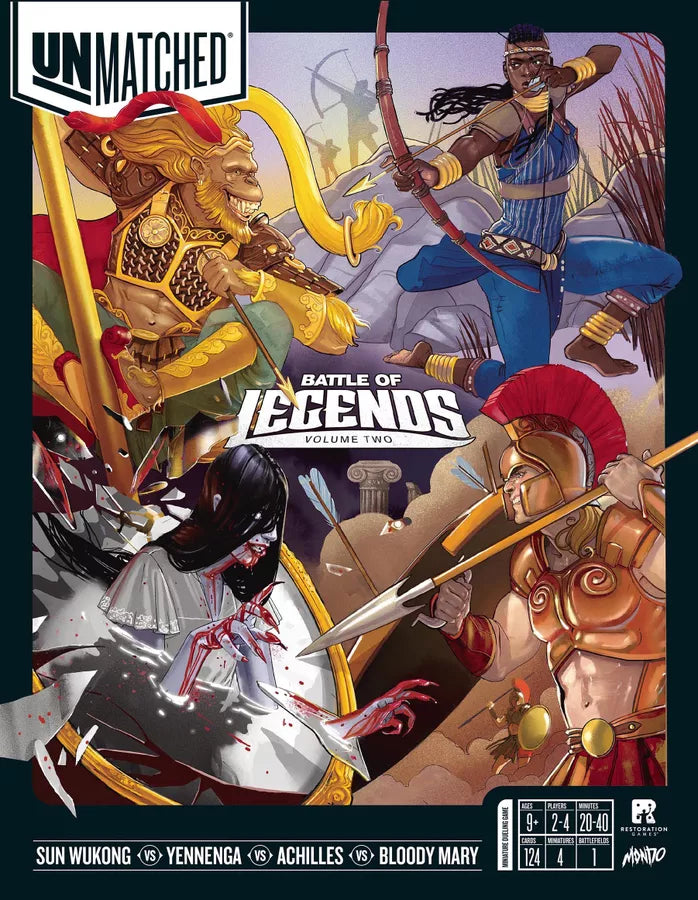 Unmatched: Battle of Legends Vol. 2 - Achilles. Yennenga. Sun Wukong. Bloody Mary (EN)