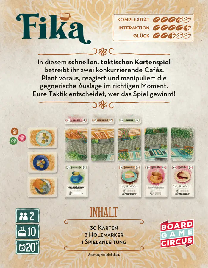 Fika (DE) - Board Game Circus - Board Games