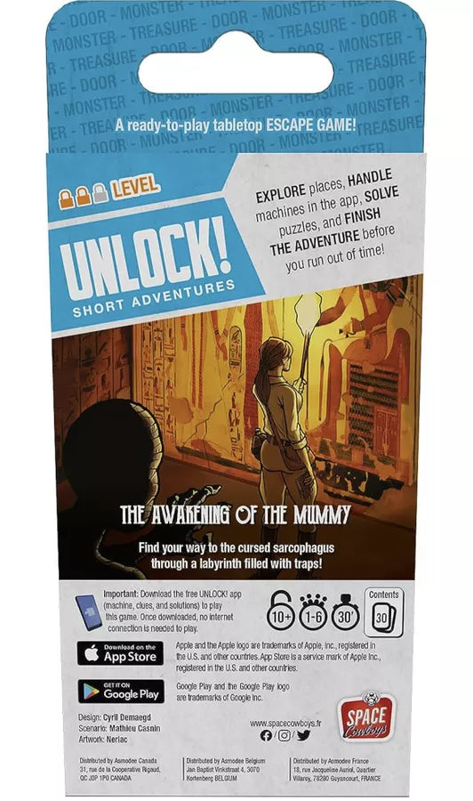 Unlock! Short Adventures: The Awakening of the Mummy (EN)
