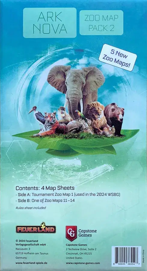 Ark Nova: Zoo Map Pack 2 (EN) - Capstone Games - Board Games