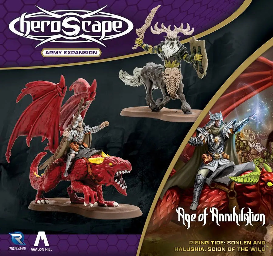 HeroScape Rising Tide: Sonlen and Halushia Scion of the Wild Army Expansion (EN) - Renegade Game Studios - Miniature