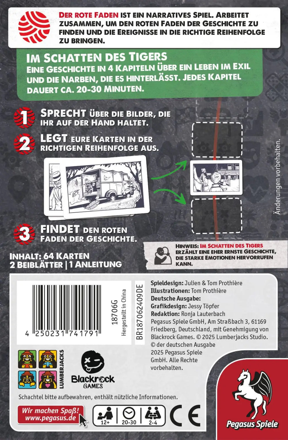 Der Rote Faden – Im Schatten des Tigers (DE) - Pegasus Spiele - Board Games