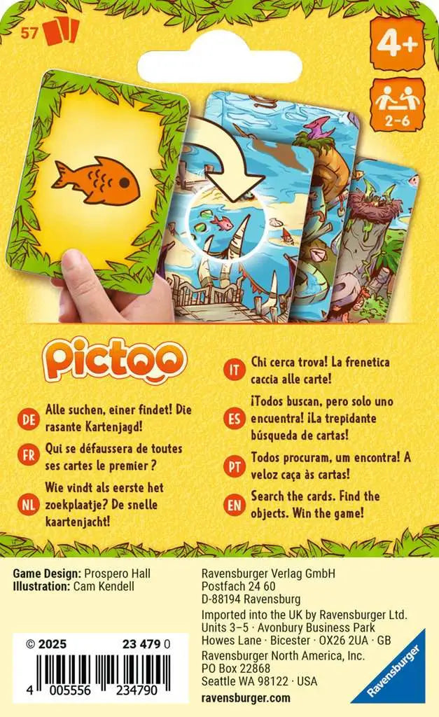 Pictoo: Dino (DE/EN/FR/IT) - Ravensburger - Board Games