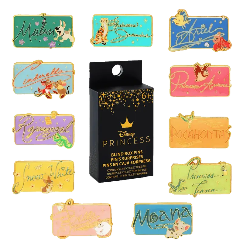 Pins: Loungefly - Blind Box - Signature Disney Princess - Loungefly - Accessories