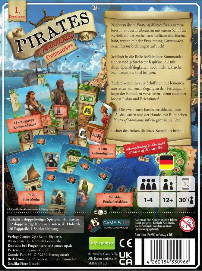 Piraten von Maracaibo: Commanders (DE) - dlp Games - Board Games