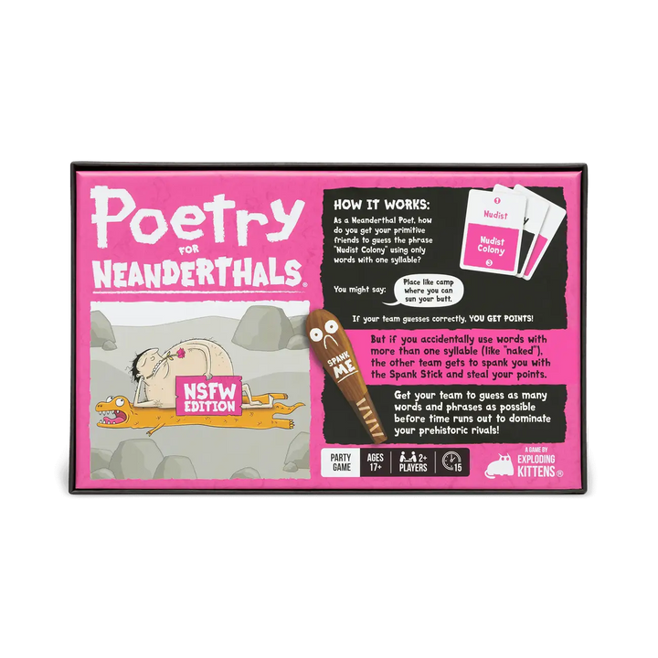 Poetry for Neanderthals: NSFW (EN) - Exploding Kittens - Board Games