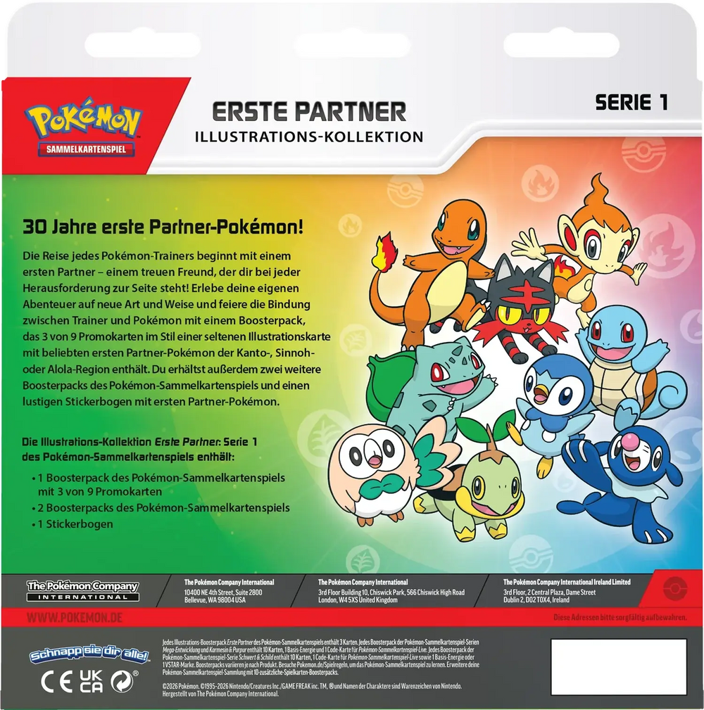 Pokémon TCG: Erste Partner - Illustration Collection - Serie 1 (DE) - The Pokémon Company International - Card Games