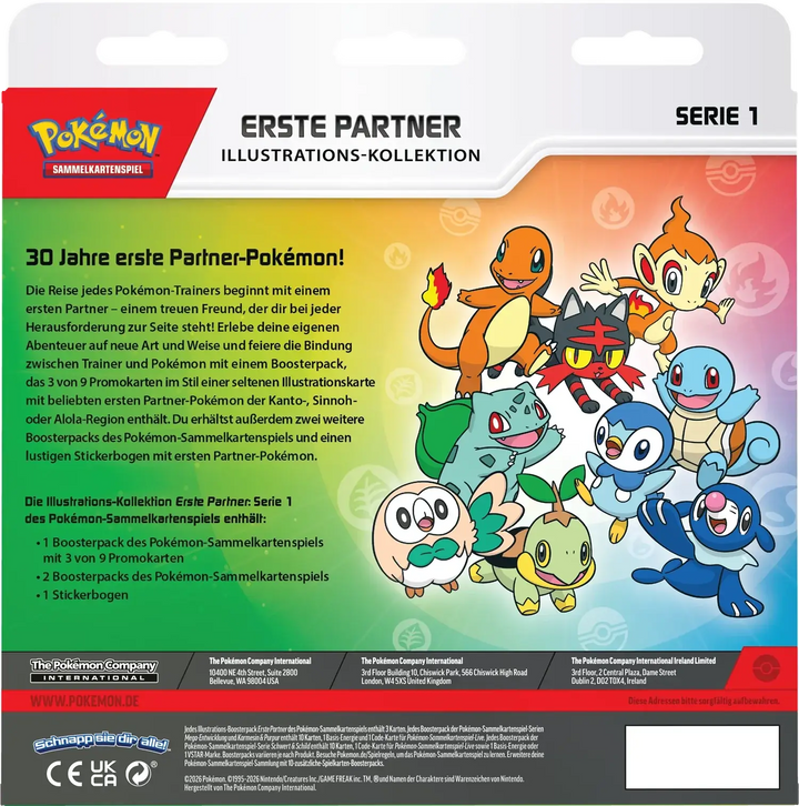 Pokémon TCG: Erste Partner - Illustration Collection - Serie 1 (DE) - The Pokémon Company International - Card Games