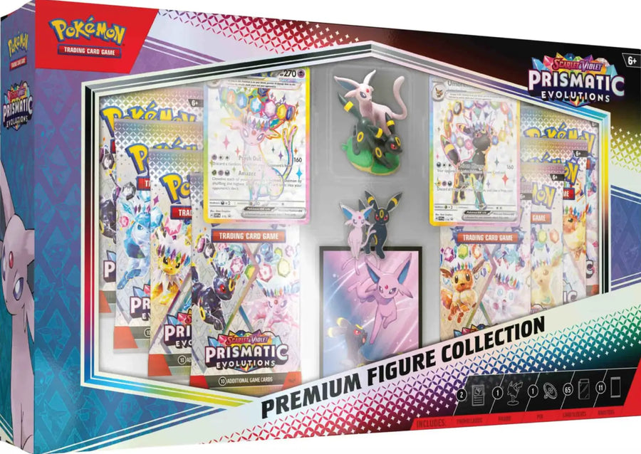 Pokemon TCG: Karmesin & Purpur - Prismatische Entwicklungen - Premium Figure Box - Nachtara & Psiana (DE) - The Pokémon