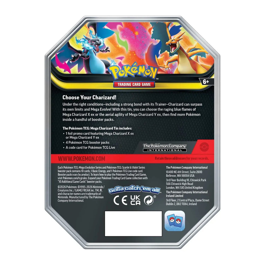 Pokémon TCG: Mega Charizard ex Tin XY (EN) - The Pokémon Company International - Card Games