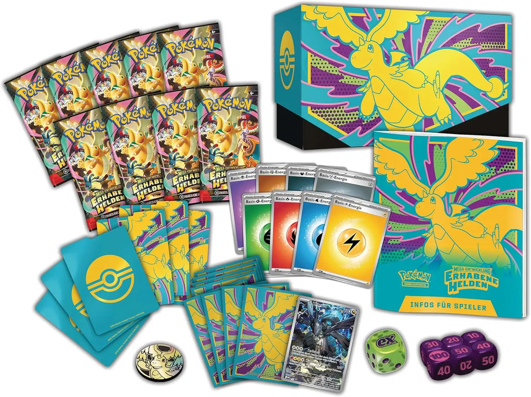 Pokémon TCG: Mega-Entwicklung - Erhabene Helden - Elite Trainer Box (DE) - POKÉMON - Card Games
