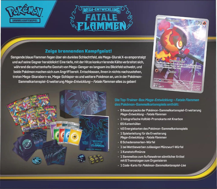 Pokémon TCG: Mega Entwicklung - Fatale Flammen - Elite Trainer Box (DE) - The Pokémon Company International - Card Games