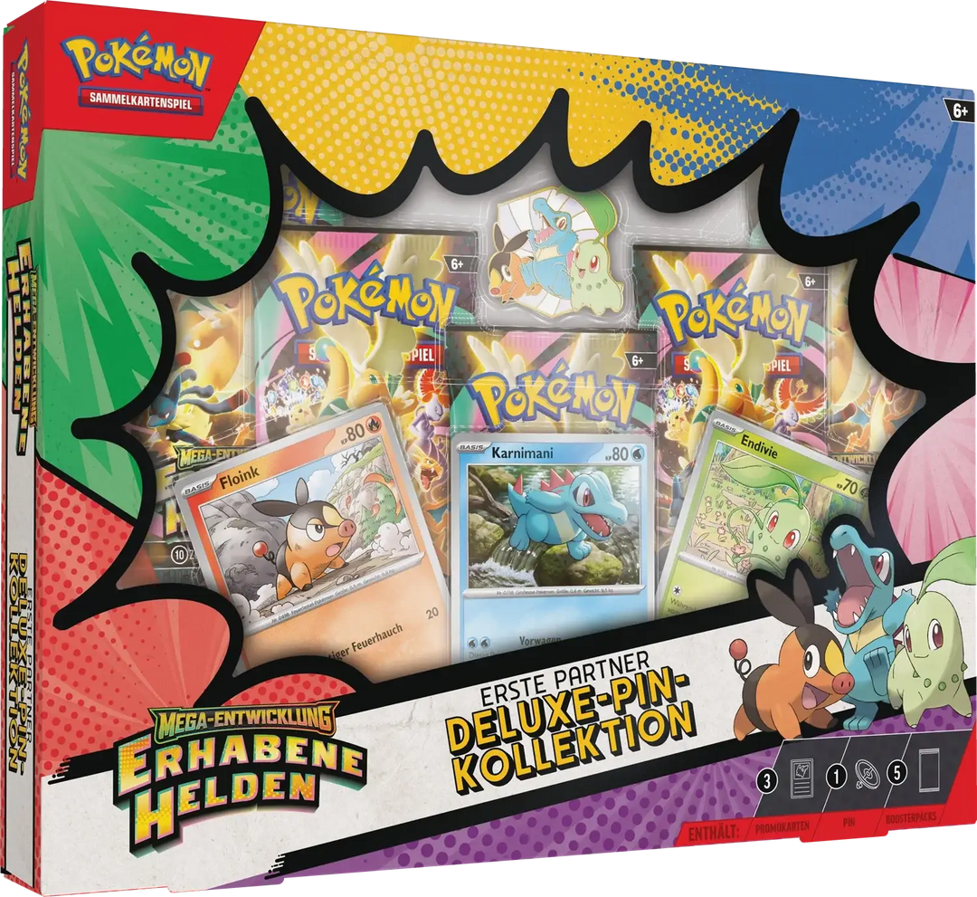Pokémon TCG: Mega Evolution - Erhabene Helden - Deluxe Pin Collection (DE) - The Pokémon Company International - Card