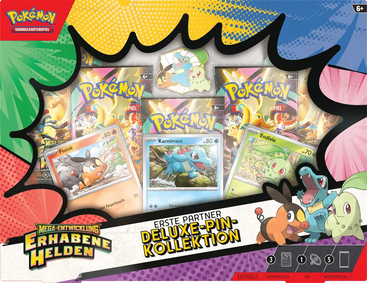 Pokémon TCG: Mega Evolution - Erhabene Helden - Deluxe Pin Collection (DE) - The Pokémon Company International - Card