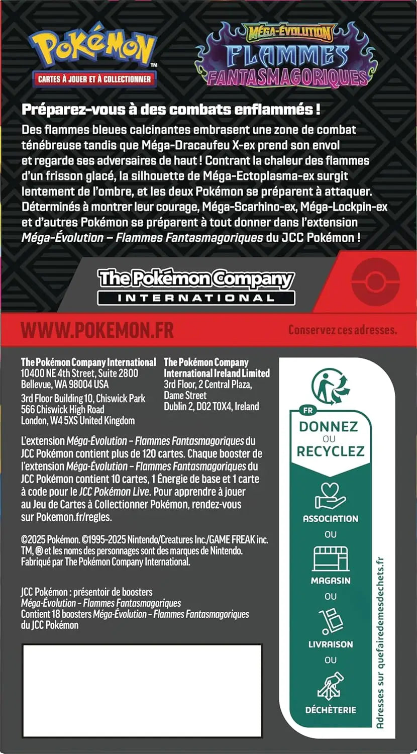 Pokémon TCG: Mega Evolution - Flammes Fantasmagoriques - Booster (FR) - The Pokémon Company International - Card Games