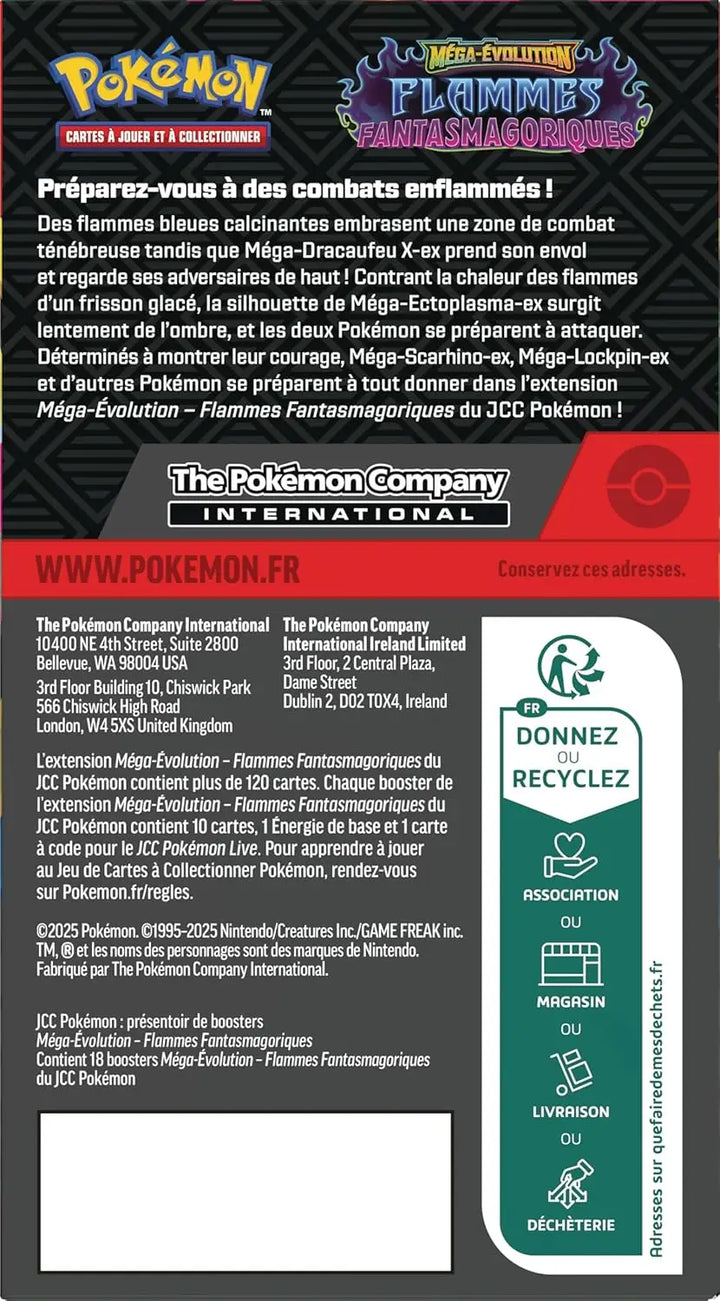 Pokémon TCG: Mega Evolution - Flammes Fantasmagoriques - Booster (FR) - The Pokémon Company International - Card Games