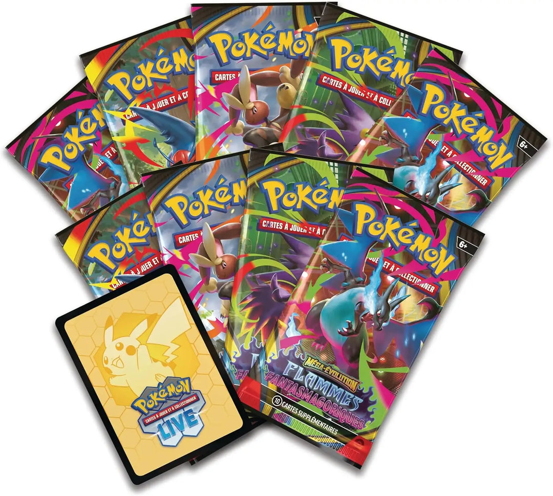 Pokémon TCG: Mega Evolution - Flammes Fantasmagoriques - Elite Trainer Box (FR) - The Pokémon Company International