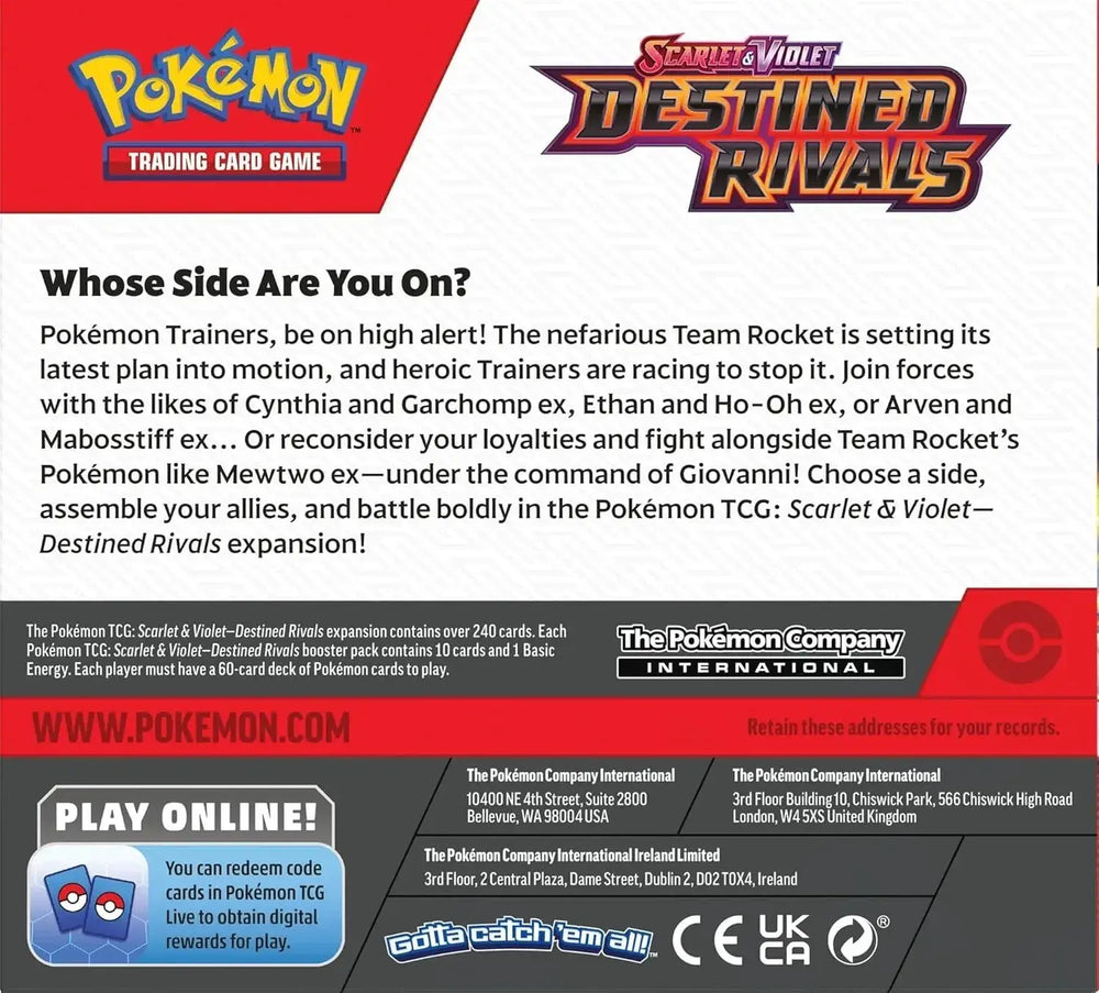 Pokémon TCG: Scarlet & Violet Destined Rivals Booster Display (36 Booster) (EN) Pokémon Company Card Games