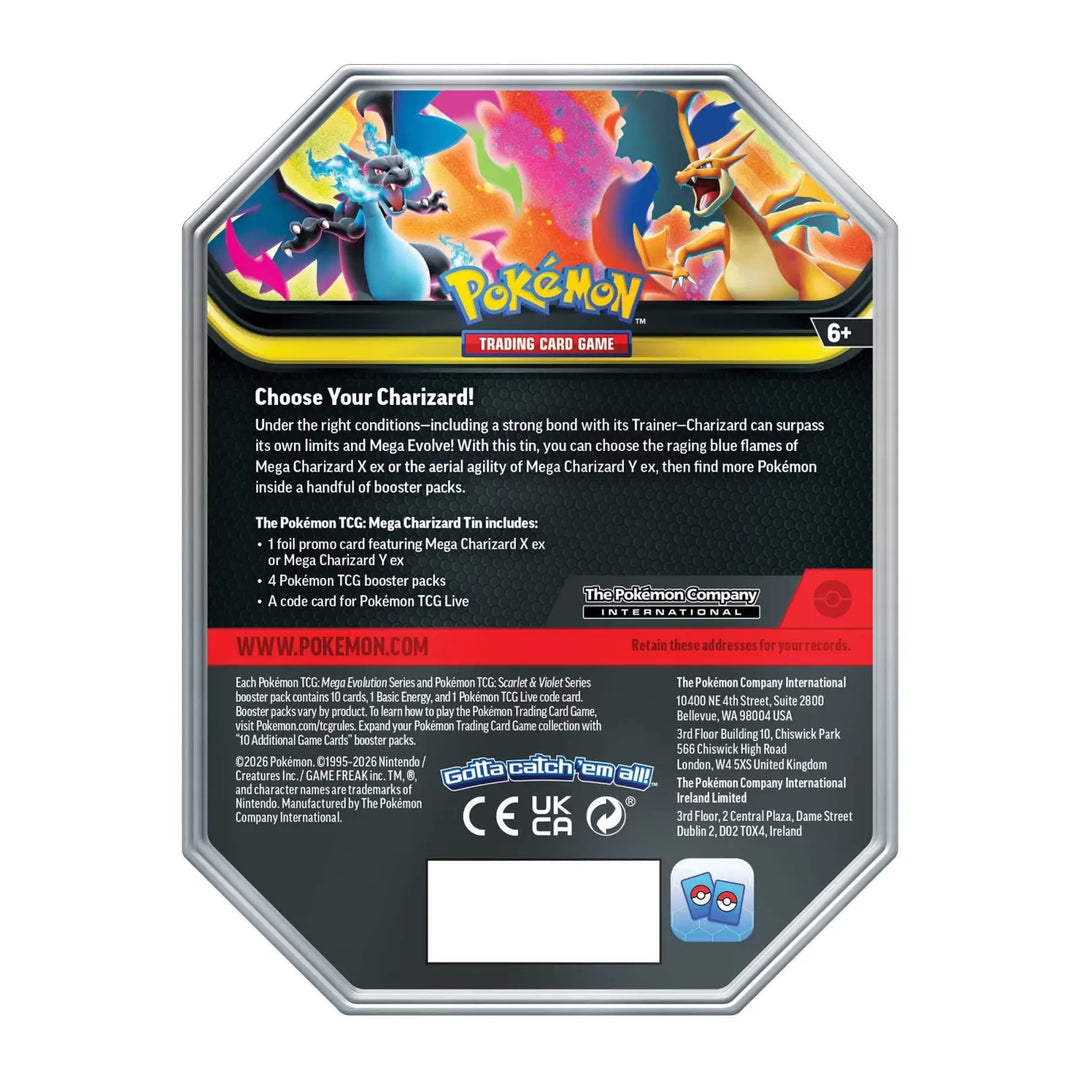 Pokémon TCG: Tin - Mega Charizard ex (EN) - The Pokémon Company International - Card Games