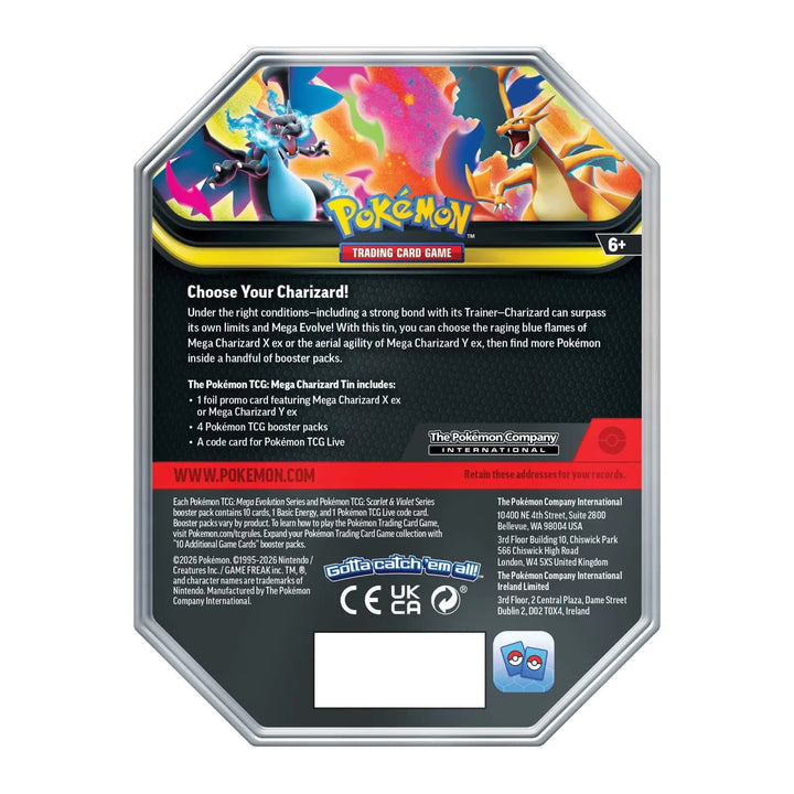 Pokémon TCG: Tin - Mega Charizard ex (EN) - The Pokémon Company International - Card Games