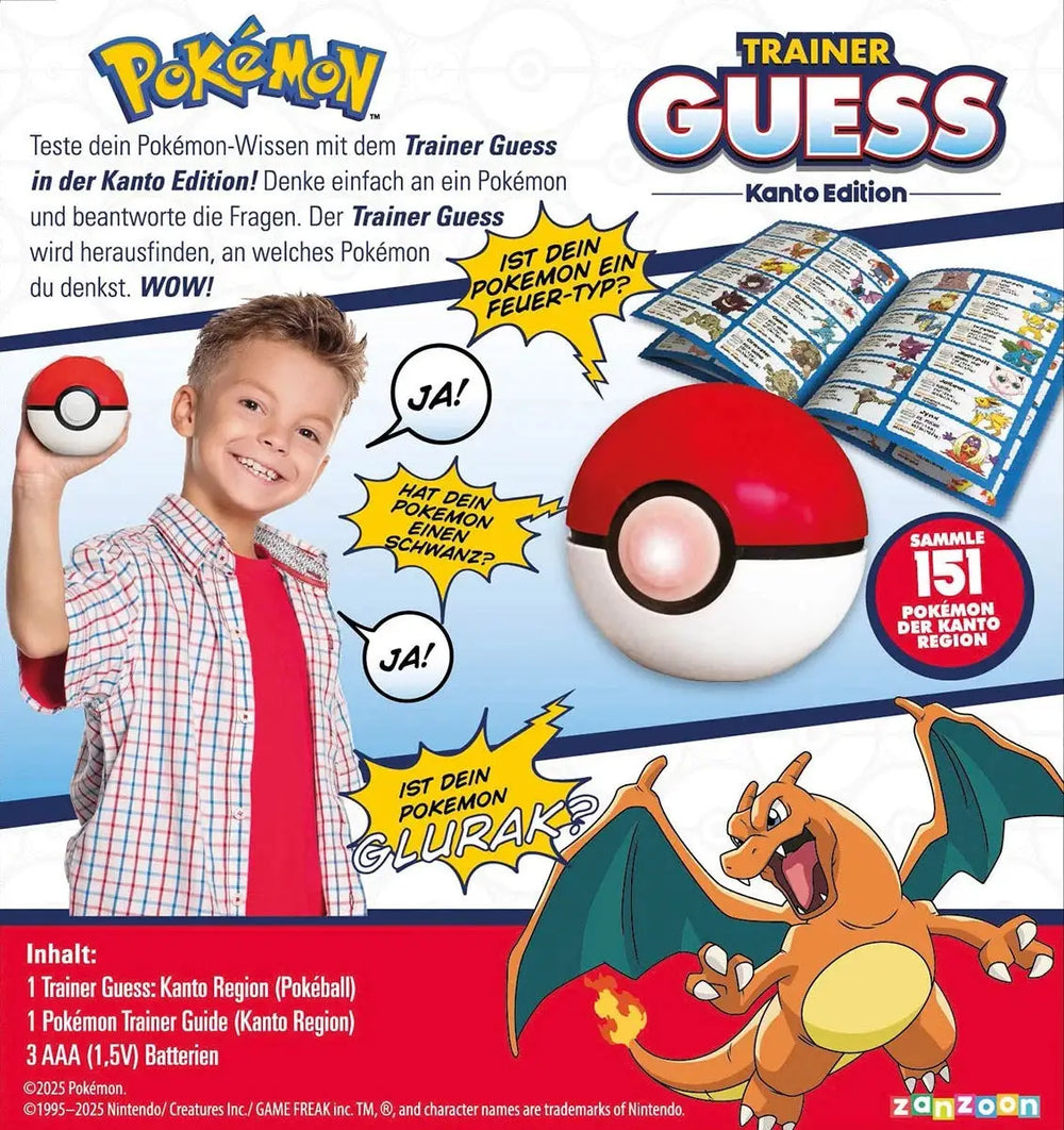 Pokémon: Trainer Guess - Kanto (DE) - Zanzoon - Board Games