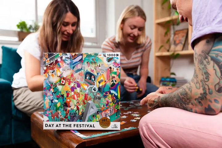 Puzzle: Day at the Festival (1000pcs) - Big Potatoe Games - Board Games