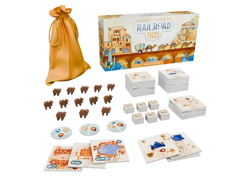 Railroad Tiles: Desert (EN) - Horrible Guild - Board Games
