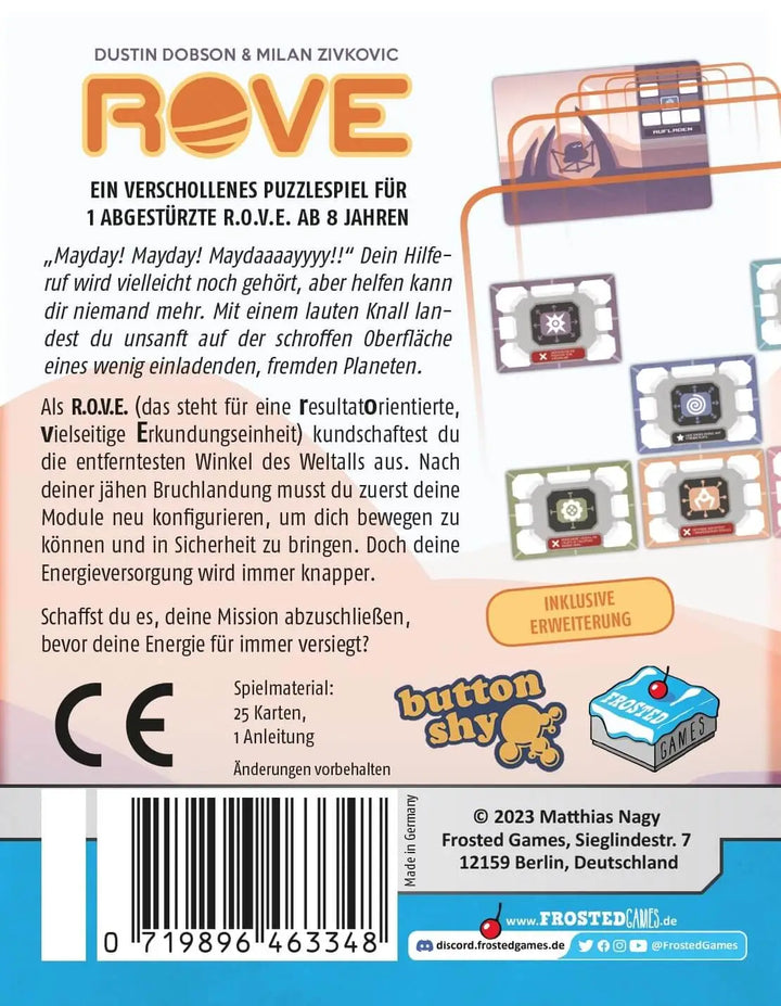 Rove (DE) - Button Shy - Board Games
