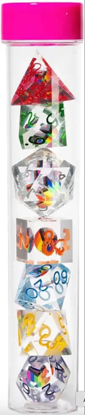 RPG Dice Set: D&D - Progress Pride - Sirius Products - Dices