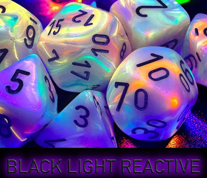 RPG Dice Set: Festive - Polyhedral - Circus/Black (7) - Chessex - Accessories