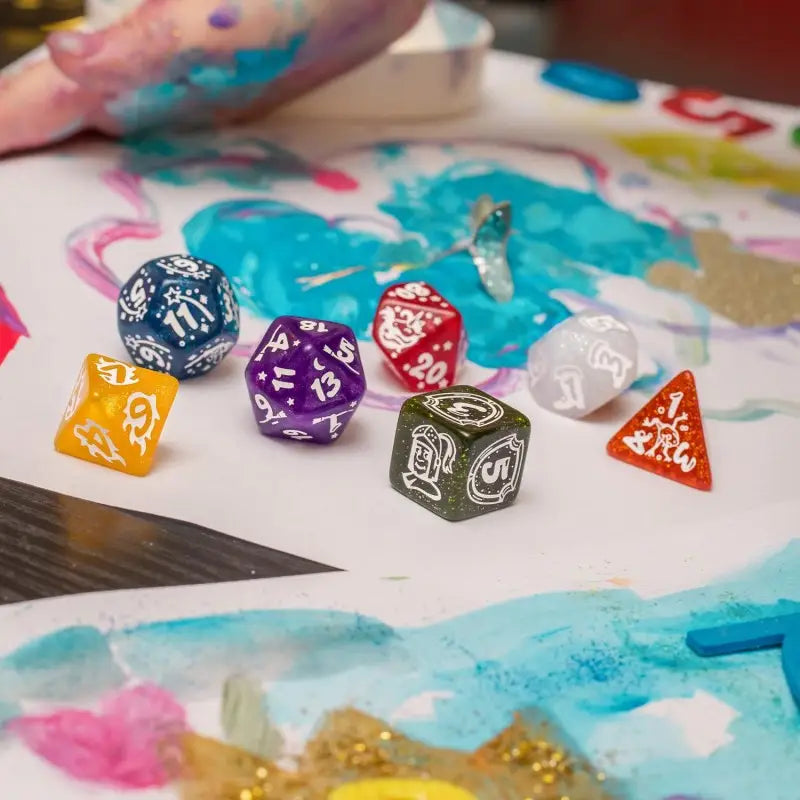 RPG Dice Set: My Very First Dice Set - Fairy Dust - Q Workshop - Accessories