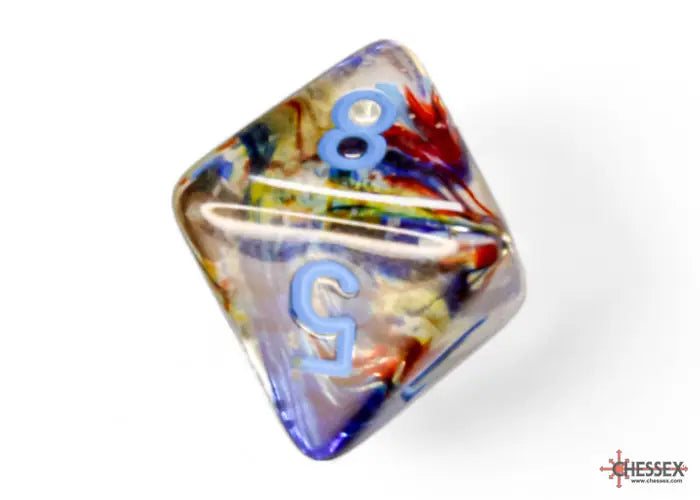 RPG Dice Set: Nebula - Luminary - Polyhedral - Primary/Blue (7) - Chessex - Accessories