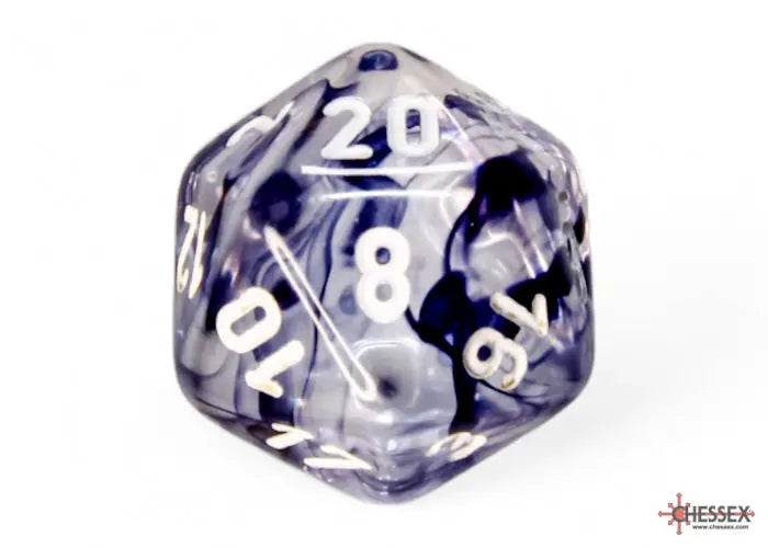 RPG Dice Set: Nebula - Polyhedral - Black/White (7) - Chessex - Accessories