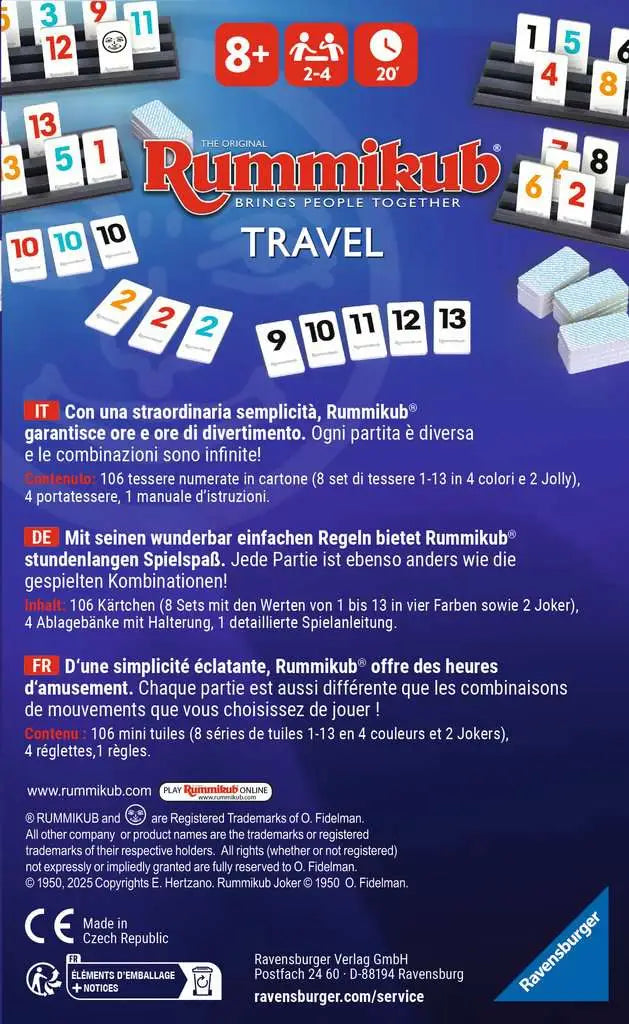 Rummikub: Travel (DE) - Ravensburger - Board Games