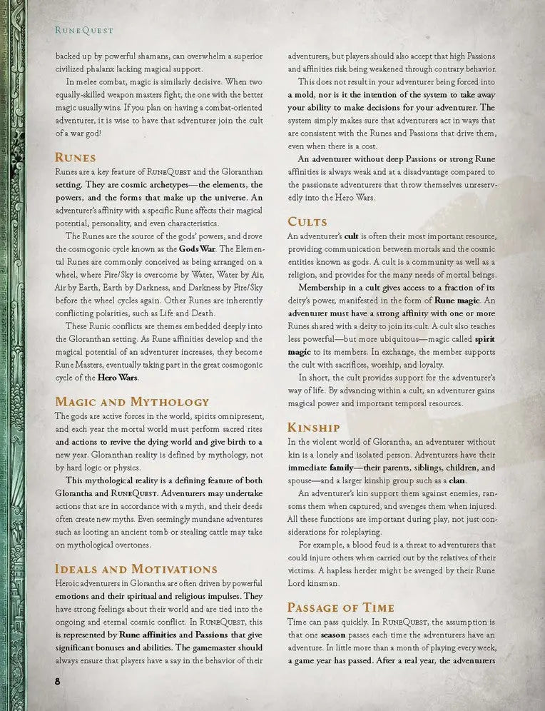 RuneQuest RPG: Roleplaying in Glorantha - Core Rulebook (EN) - Chaosium - Roleplaying Games