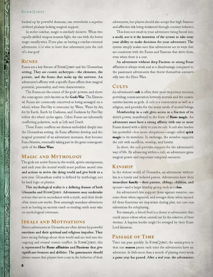 RuneQuest RPG: Roleplaying in Glorantha - Core Rulebook (EN) - Chaosium - Roleplaying Games