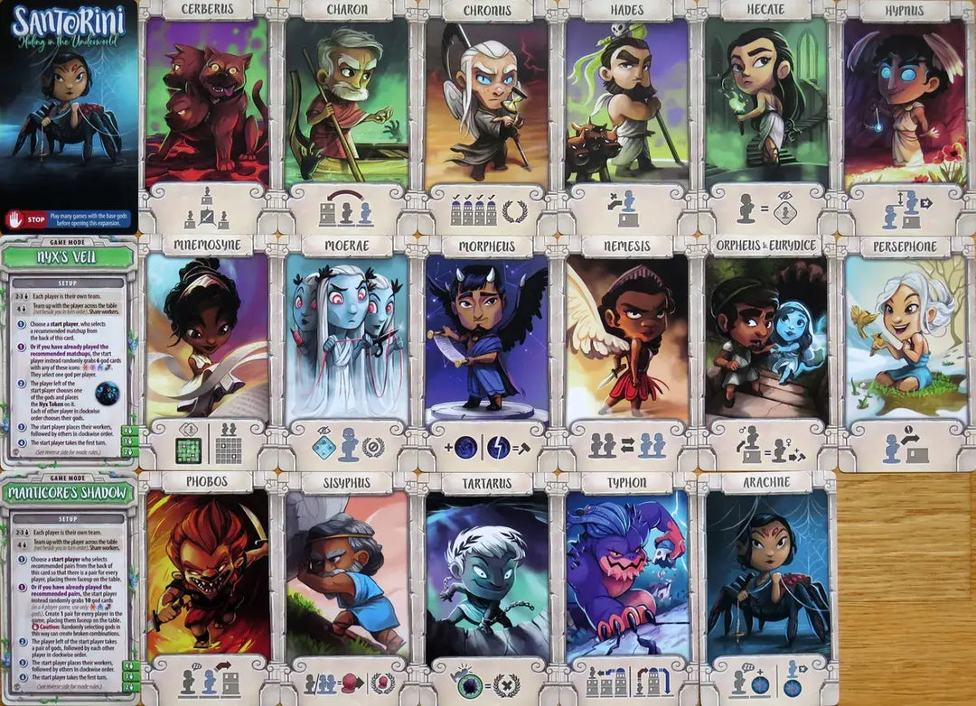 Santorini: Pantheon Edition - Hiding in the Underworld - God Pack (EN) - Roxley Games - Board Games