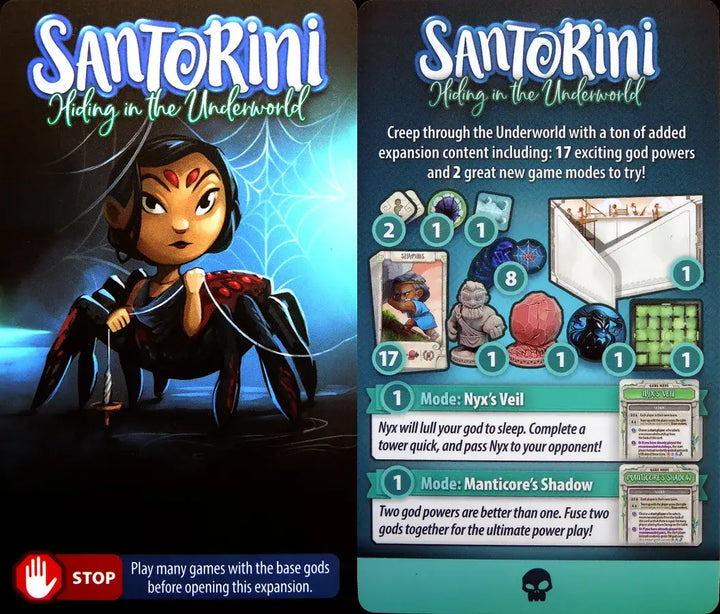 Santorini: Pantheon Edition - Hiding in the Underworld - God Pack (EN) - Roxley Games - Board Games