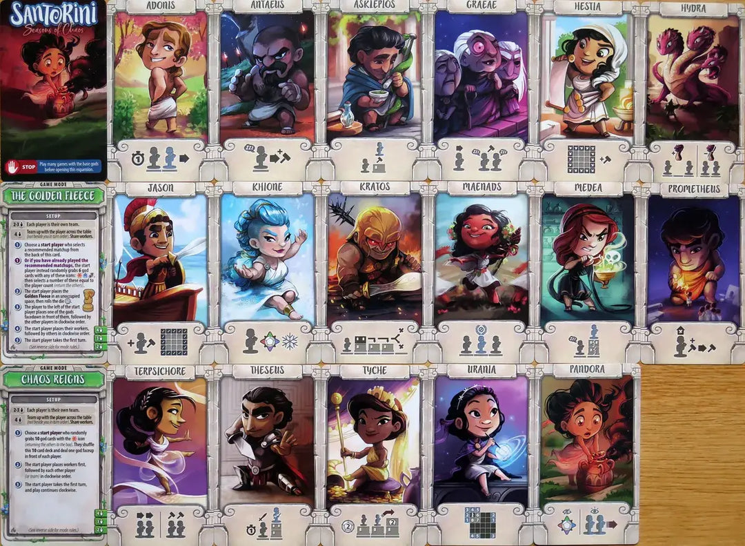 Santorini: Pantheon Edition - Seasons of Chaos - God Pack (EN) - Roxley Games - Board Games