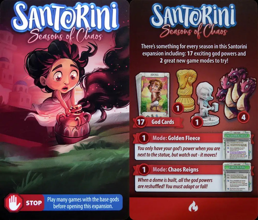 Santorini: Pantheon Edition - Seasons of Chaos - God Pack (EN) - Roxley Games - Board Games