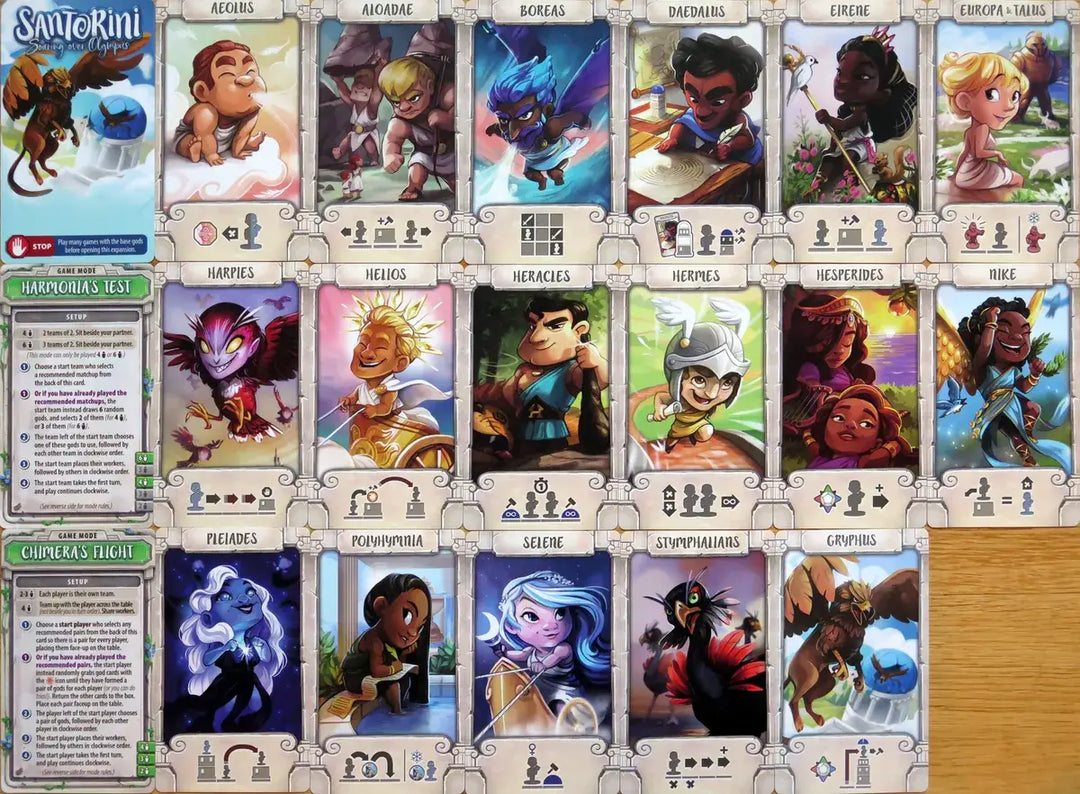 Santorini: Pantheon Edition - Soaring over Mount Olympus - God Pack (EN) - Roxley Games - Board Games