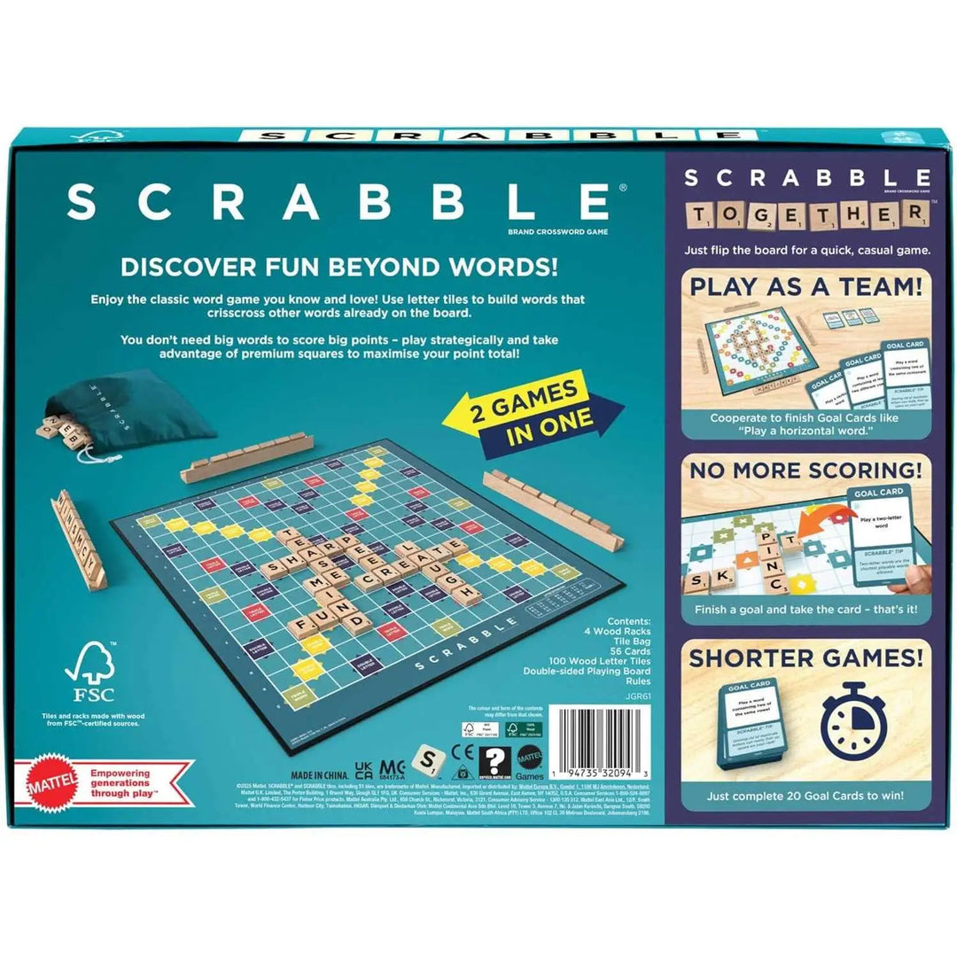 Scrabble: Wood (EN) - Mattel Inc. - Board Games