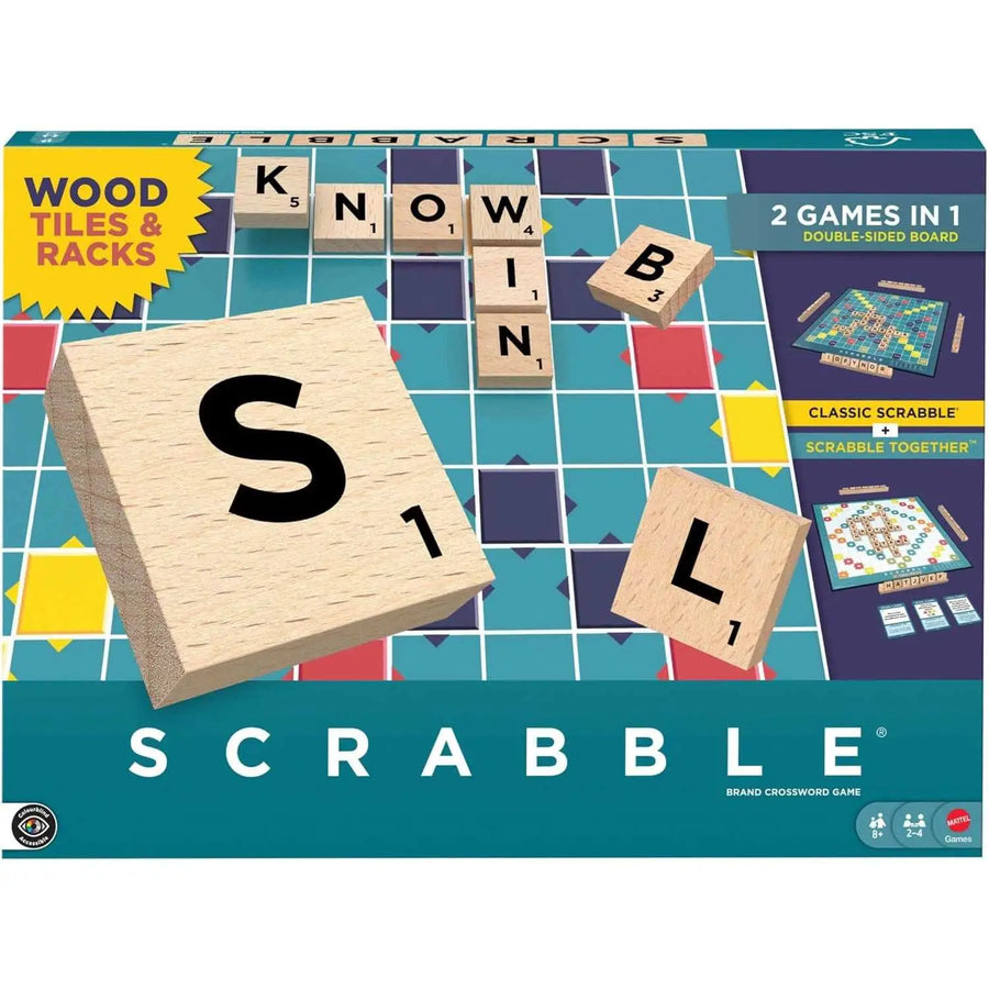 Scrabble: Wood (EN) - Mattel Inc. - Board Games