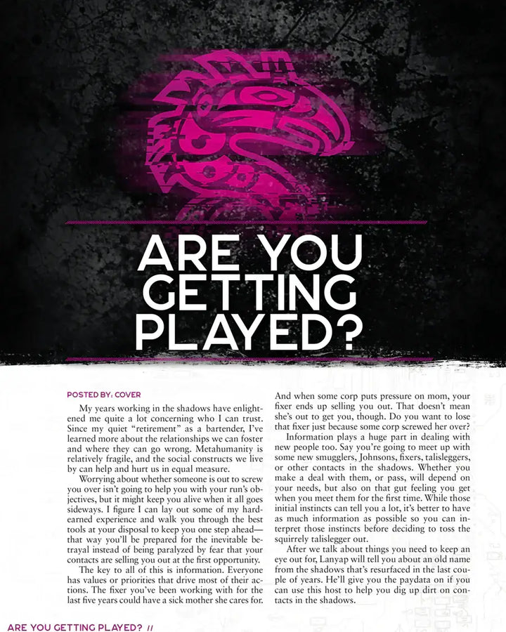 Shadowrun RPG: Sixth World - Core Rulebook - Smooth Operations (EN) - Catalyst Game Labs - Roleplaying Games