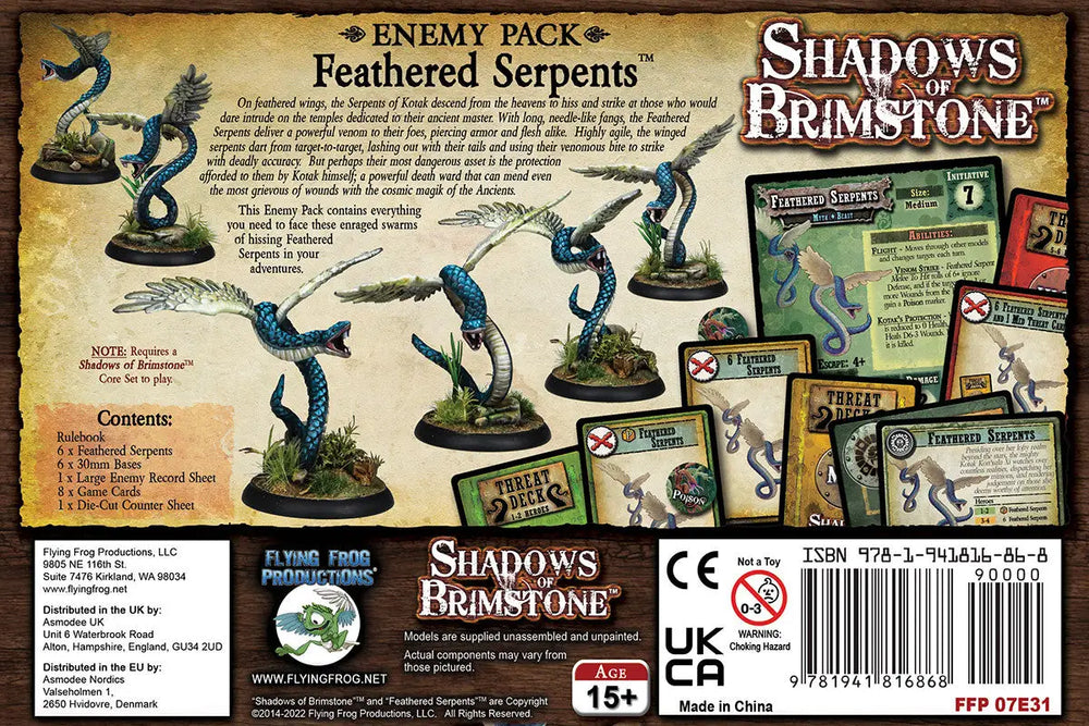 Shadows of Brimstone: Feathered Serpents (EN) - Flying Frog Productions - Board Games