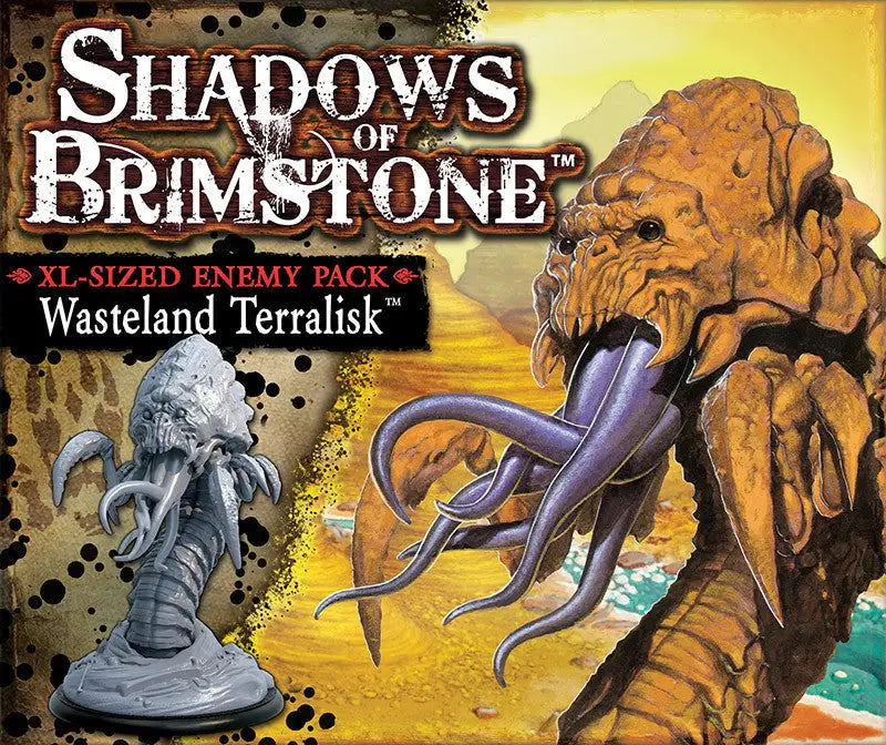 Shadows Of Brimstone: Gastral Tyrant XL Enemy Pack – Englisch, Mit Miniatur, Karten & Mission